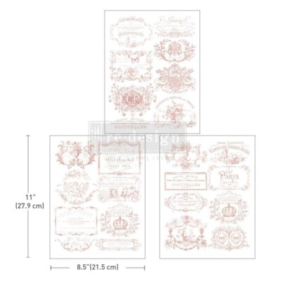 NEU Re-Design by Prima Decor Transfers Vintage Etiketten III