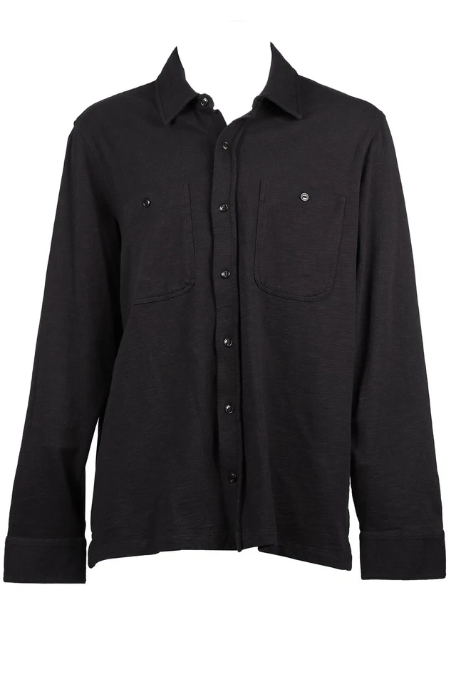 TODD SNYDER BLACK MEN'S COTTON SHIRT XLARGE