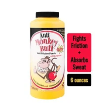 Anti Monkey Butt Men's Body Powder with Talc Fights Friction and Absorbs Sweat
