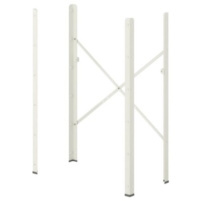 IKEA BROR Post, WHITE Galvanized steel 43¼