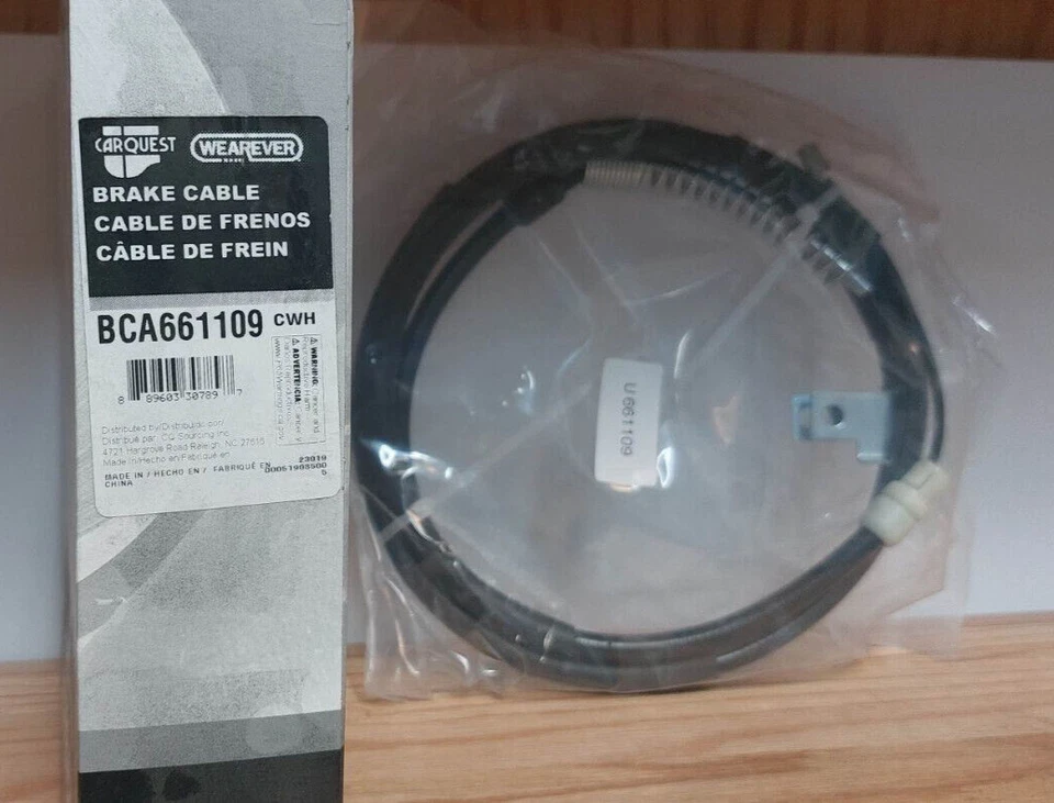 Cable de freno de estacionamiento Carquest Wearever BCA661109 para vehículos Chevrolet y GMC Foto 2 de 2