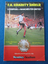 Liverpool v Manchester United Charity Shield 1983 Programme 20/8/83