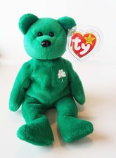TY BEANIE BABY BABIES ORIGINAL ERIN THE SHAMROCK BEAR 97 PE STAMP RETIRED ERRORS