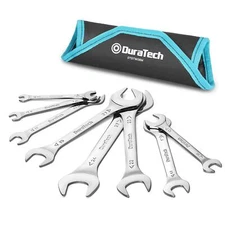 DURATECH Super-Thin Open End Wrench Set Metric 8-Piece Including 5.5 7 8 9 10...