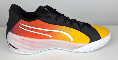 Sz. 9-Mens Puma ALL NITRO Showtime Basketball Shoe-Yellow 