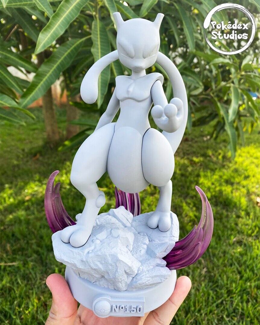 Figurine Pokemon Mewtwo (Pokedex Studio) unpainted unassembled 3D