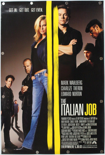 The Italian Job 2003 Double Sided Original  Movie Poster 27" x 40"