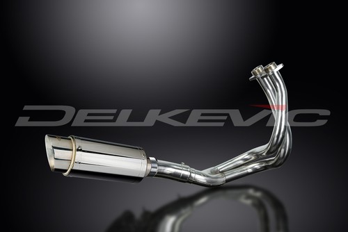 Kawasaki Ninja 650 2017-2024 Complete Exhaust 2-1 8" Round Stainless Muffler - Picture 2 of 5