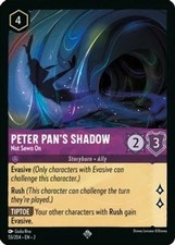 1x Peter Pan's Shadow - 55/204 - Super Rare NM-Mint Disney Lorcana: Rise of the