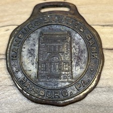 Hamburg Savings Bank Hamburg, Pa. Watch Fob *D493