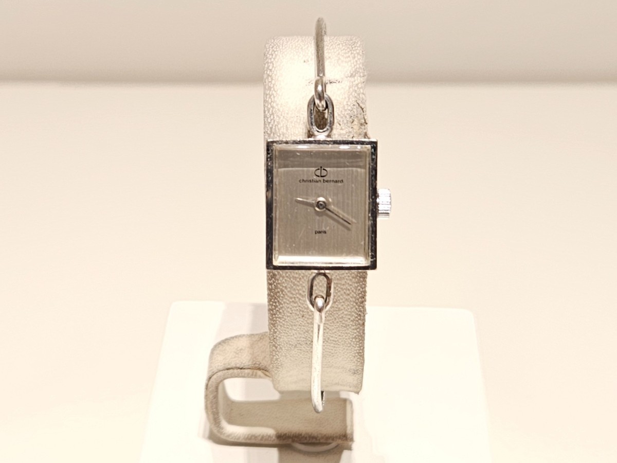 VINTAGE LADIES WHITE GOLD PLATED QUARTZ WATCH BRACELET