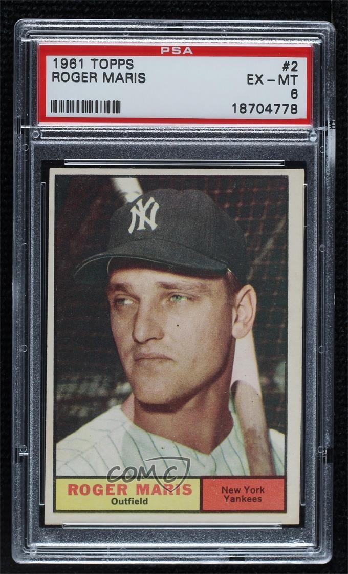 1961 Topps Roger Maris #2 PSA 6 2d2