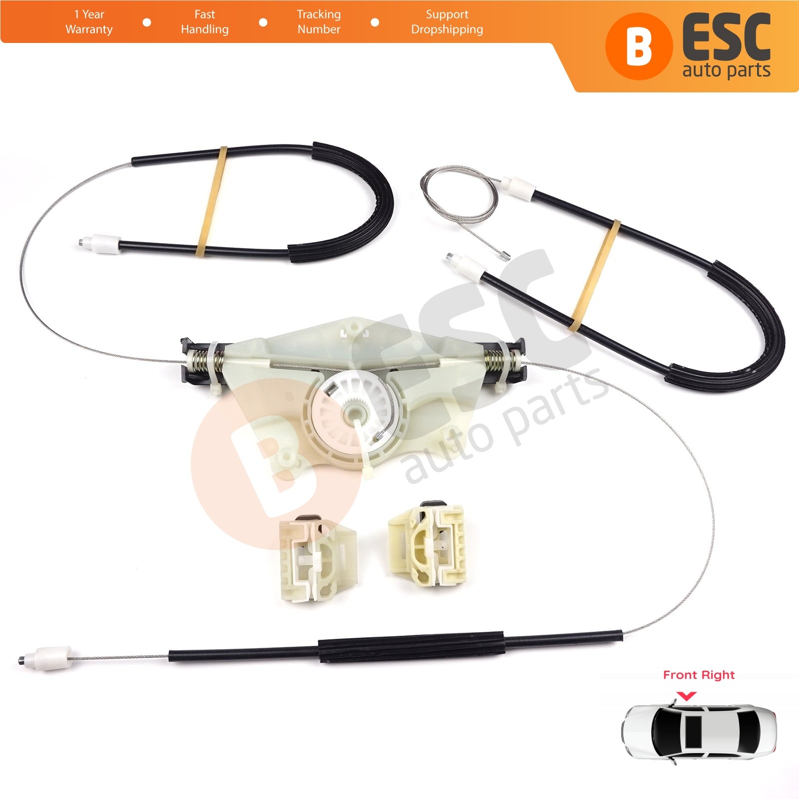Window Regulator Repair Front Right Door for Seat Toledo MK2 Leon MK1 1M0837462A