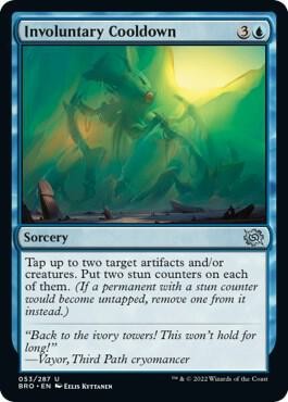 Involuntary Cooldown 53 Uncommon The Brothers' War Magic: The Gathering LP
