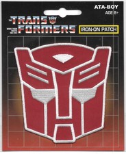 Transformers Autobot Face Logo Embroidered Patch Style #2 NEW UNUSED SEALED