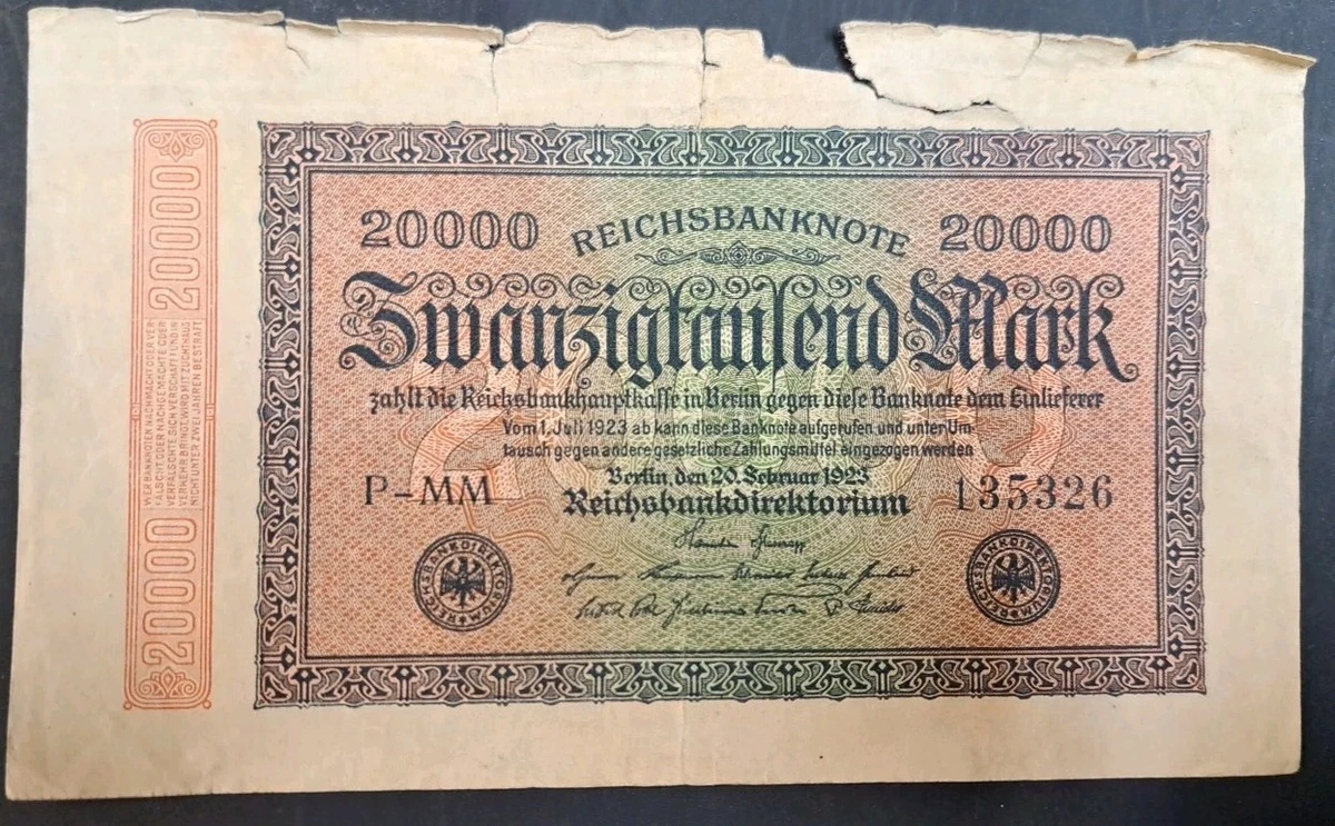 1923 Year Banknote German Paper Money for sale | eBay