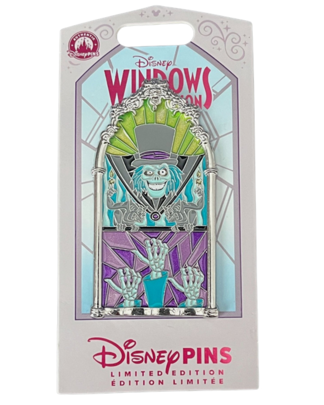 WDW 2026 Disney Windows Of Attractions Pin Haunted Mansion 1/12 Hat Box LE 2500