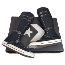 Converse CTAS XXHI Four Leather Strap Knee High Sneaker Boot Bundle Womens 5.5