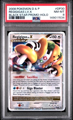 Regigigas LV.X graded PSA 8 for sale on eBay