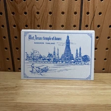 Thailand Bangkok Wat Arun Temple of Dawn Postcard Booklet 12 Uncut SET H