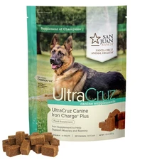 UltraCruz Canine Iron Charge Plus Supplement for Dogs, 120 Tasty Chews