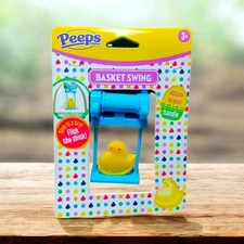 Peeps Easter Chick Basket Swing Attach to Basket Handle Plastic Ages 3 +