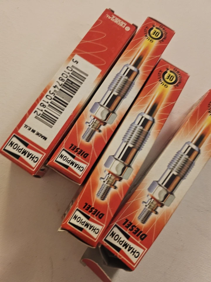 4XNEW GLOG PLUGS CHAMPION FOR SKODA 1.2TDI 1.4TDI 1.9D N10579202 N10579201 CH181 - Image 4 of 4