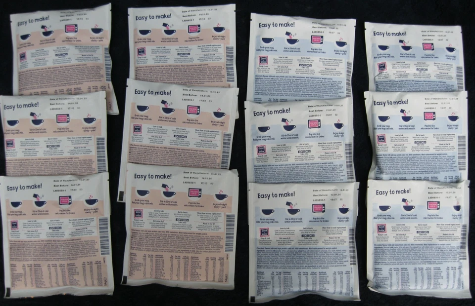 1:1 Diet By CWP - Chocolate & Sticky Toffee Mug Cake x12 (6 of each) - Image 2 of 4