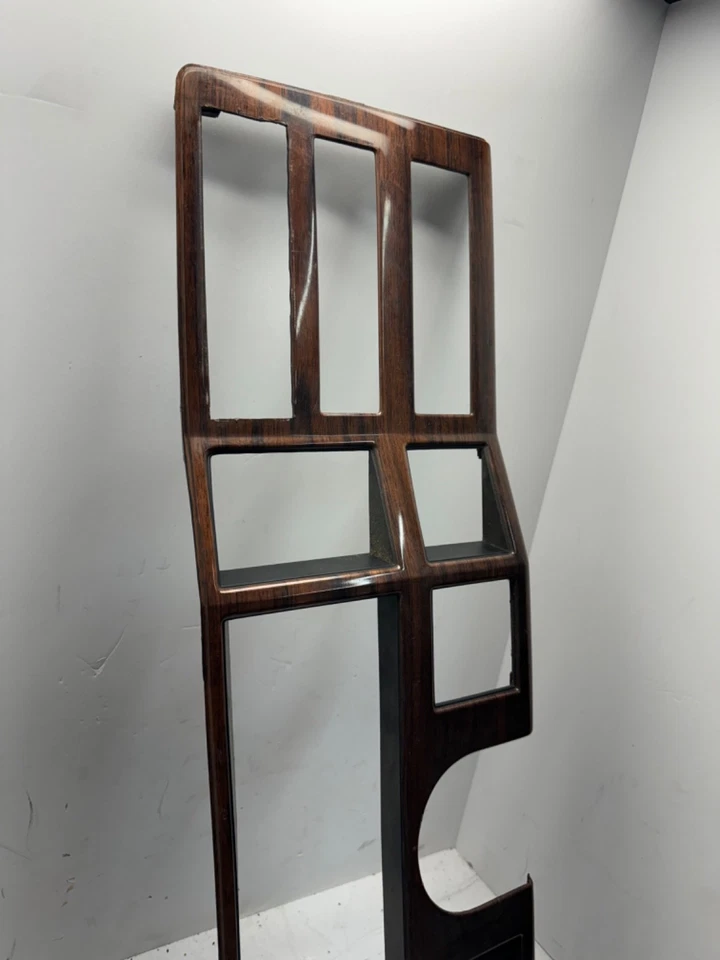 84-96 Jeep Cherokee XJ Madera Grano Panel de tablero Bisel Inserto Borde Borde Dirección Radio OE Foto 2 de 4