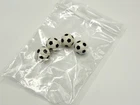 LEGO 4x Ball, Sports Soccer with Black Pentagons Pattern inv.573