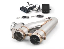 Universal 2.5" 304 Stainless Steel Exhaust Valve System Kit w/Remote, Cut Wires