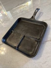 VINTAGE WAGNER WARE SIDNEY CAST IRON BACON AND EGG BREAKFAST SKILLET 1101D