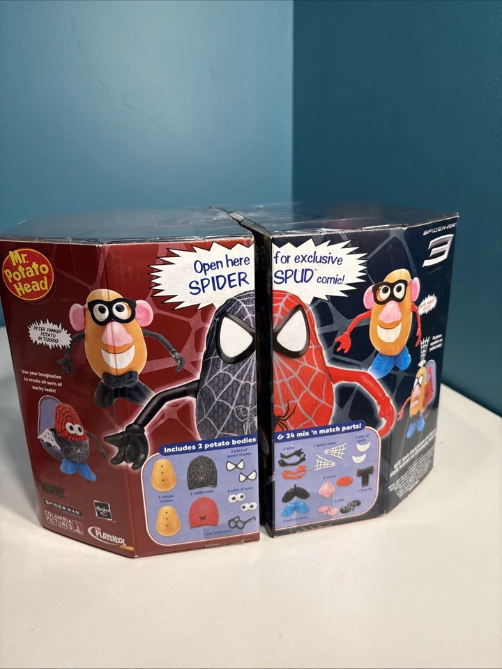 RARO Spider Man Mr Potato Head Spider Spud Venom Sellado Mister Talla Completa Nuevo en Caja NUEVO Foto 3 de 4