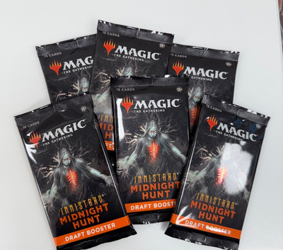 Magic: The Gathering Innistrad: Midnight Hunt Draft Boosters 6 Packs
