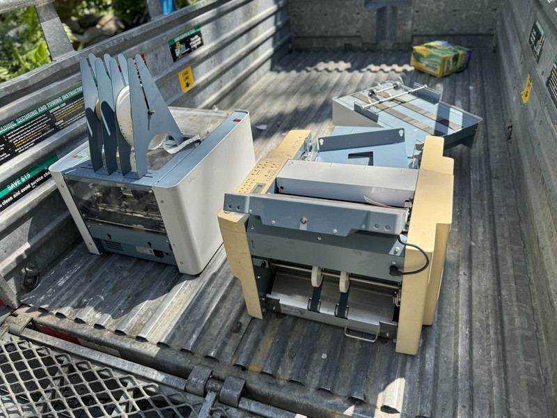 Used Duplo DF-920 folder, very good shape Plus 2 Other DUPLO MACHINES