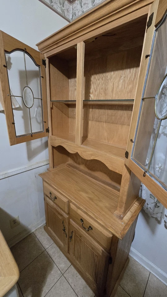 Antiguo buffet de cocina francés artesanal de vidrio estampado, principios del siglo XX Foto 3 de 4