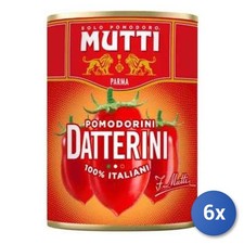 6x Opakowanie zbiorcze Mutti Pomidory koktajlowe rozm. 400 Puszka