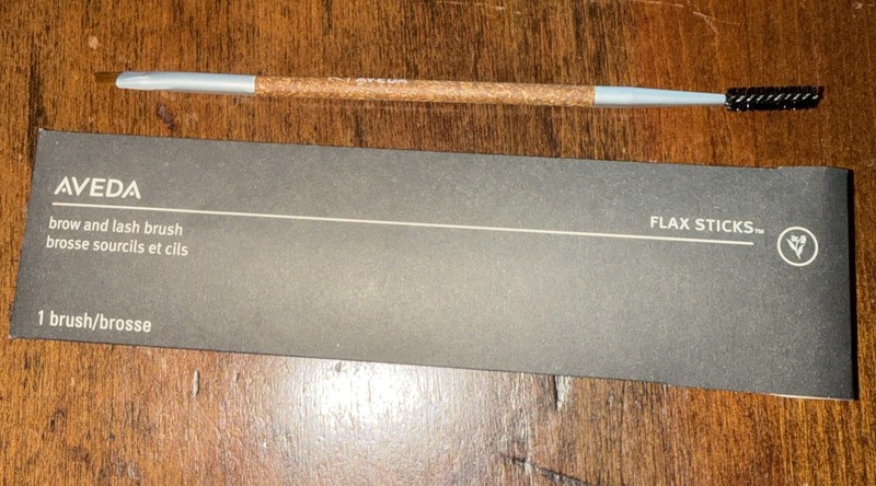 AVEDA Rare Dual Ended Brow and Lash Brush with Flax Stick New In Package