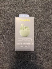 Heyday True Wireless Earbuds   Up to 12 Hours Playback with Case   White   New