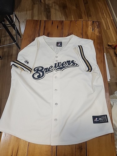 Ryan Braun Milwaukee Brewers Majestic Womens Ladies 2XL XXL Jersey