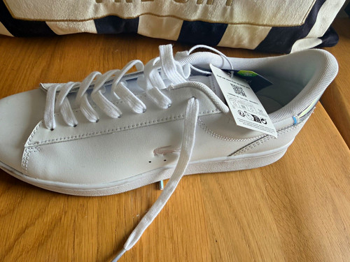 Lacoste Men's White Low Top Lace-Up Trainers Sneaker UK 7 EU 40.5 US 9
