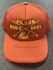 Filson Harvester Rod & Reel Club Fly Fishing SnapBack Outdoor Camp Hunting Hat 