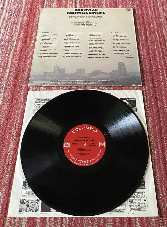 Bob Dylan: Nashville Skyline - Columbia Stereo. 1G/1F. Folk/Rock. VG+ Beatles - Image 2 of 4