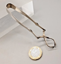 Vintage Silver Plated? Mechanical Sugar Nips/ Ice / Pickles or Olives Tongs 11cm
