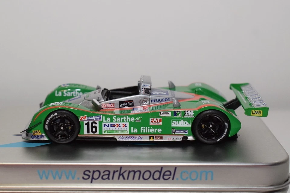 B86 1:43 SPARK SCCG01 PEUGEOT COURAGE C52 LE MANS 2000 #16 MIB - Photo 3/4