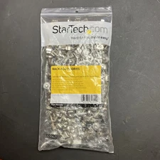 NEW 100pk StarTech CABSCREWM62 M6 Mounting Screws and Cage Nuts for Server Rack