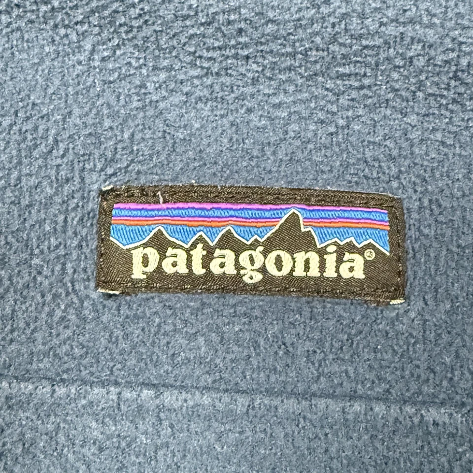 Patagonia Sweater Mens 2XL Blue Lightweight Synchilla Snap T Fleece Pullover - Image 4 of 4