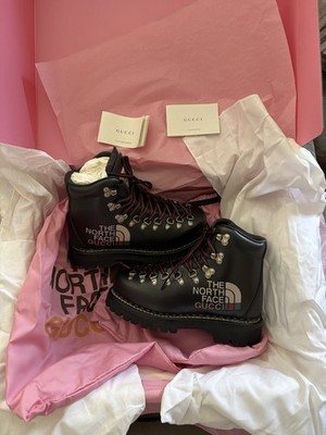 The North Face x Gucci Women s Lace Up Boot  Black  EU 36