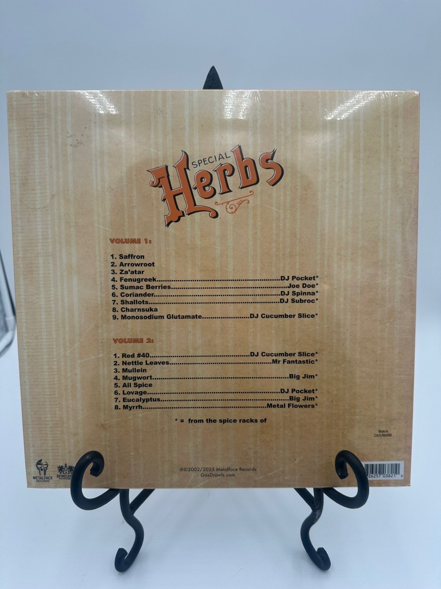 MF DOOM Special Herbs Vol 1 & 2 Vinyl LP Sealed Yellow Ltd 2LP
