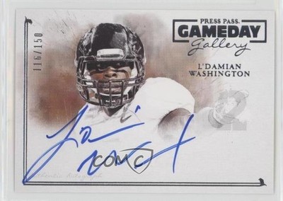 2014 Gameday Gallery Silver /150 L'Damian Washington #GG-LW Rookie Auto RC 0c2